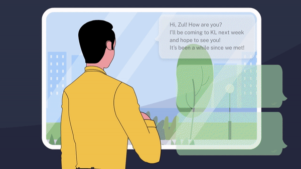 Animasi Level 3 menggunakan Adobe Animate; gerakan avatar berputar.
