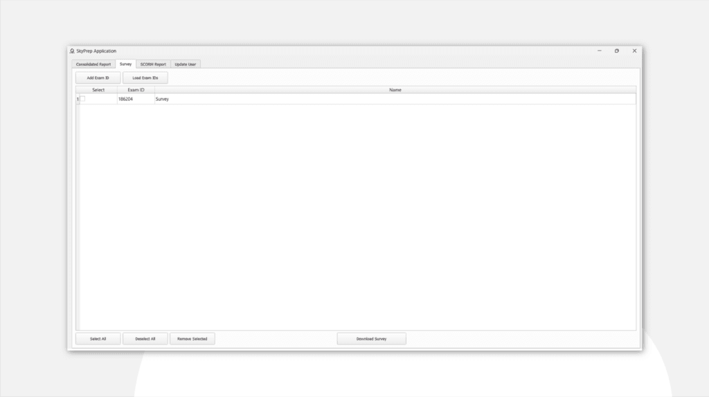 SkyPrep LMS Report Extraction and Data Analytics Tool Indonesia Survey dashboard